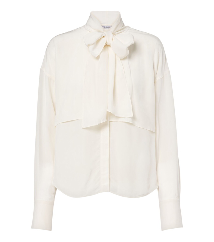 Photo: Veronica Beard Darlis tie-neck crêpe de chine blouse