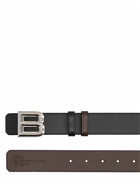 BALLY - 3.5cm B Bold Reversible Leather Belt