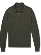 Peter Millar - Excursionist Flex Merino Wool-Blend Half-Zip Sweater - Green