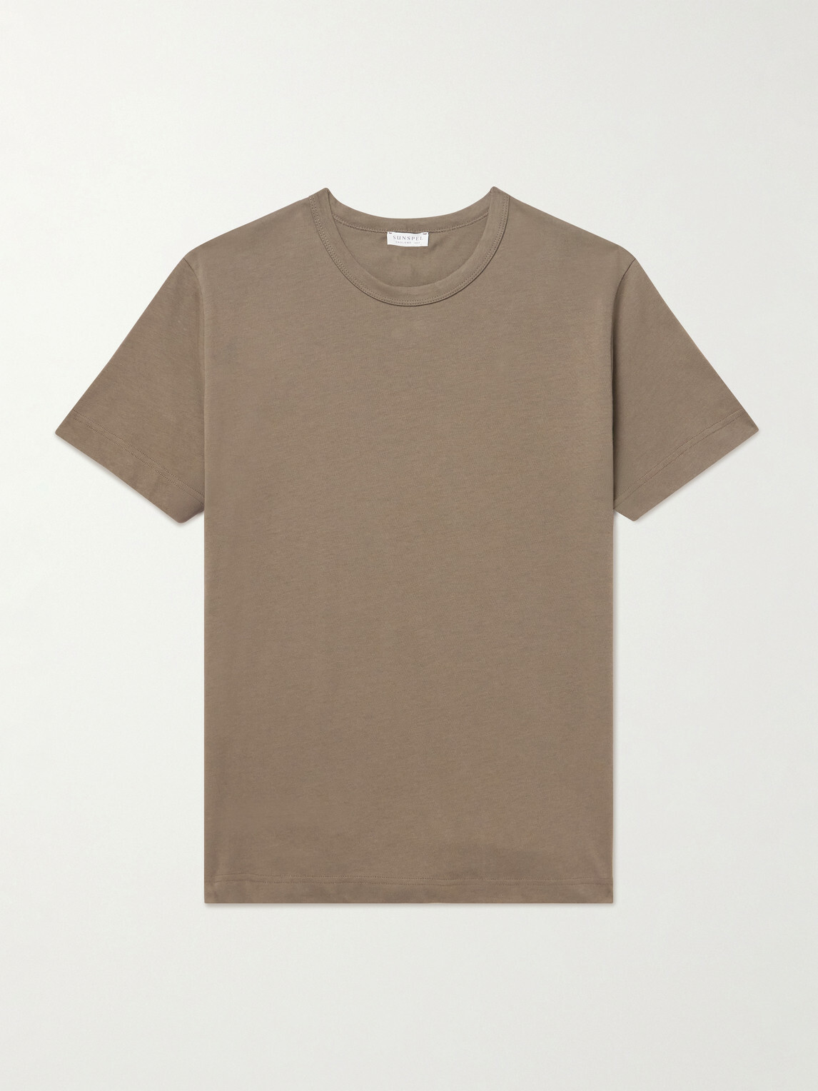 Sunspel - Supima Cotton-Jersey T-Shirt - Brown