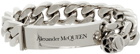 Alexander McQueen Silver Identity Chain Bracelet