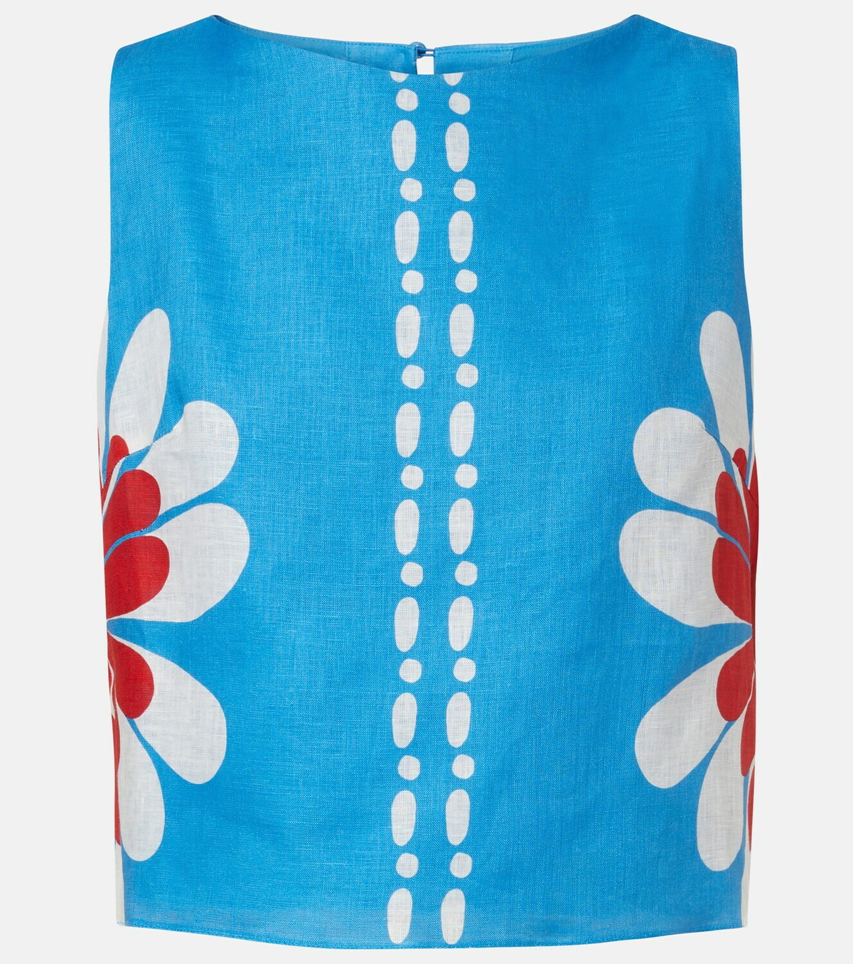 Cala de la Cruz Avelino floral linen top