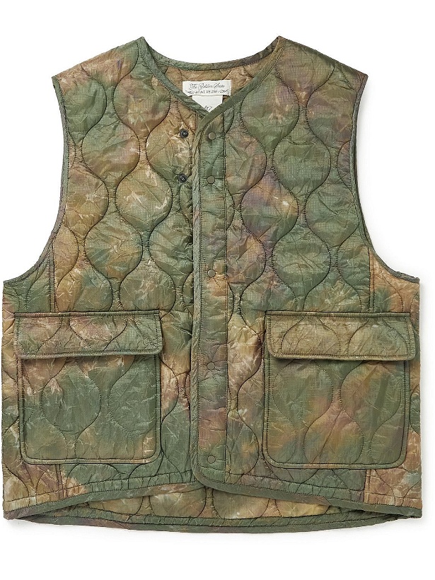 Photo: Remi Relief - Quilted Padded Camouflage-Print Nylon Gilet - Green