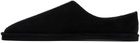 AURALEE Black Suede Slippers