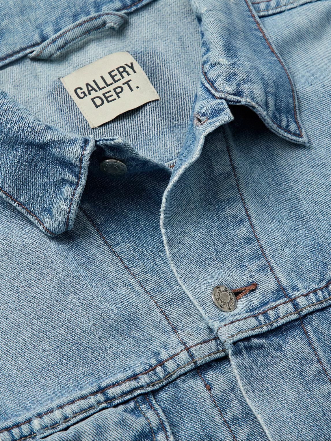 Gallery Dept. - Andy Logo-Embroidered Denim Jacket - Blue Gallery
