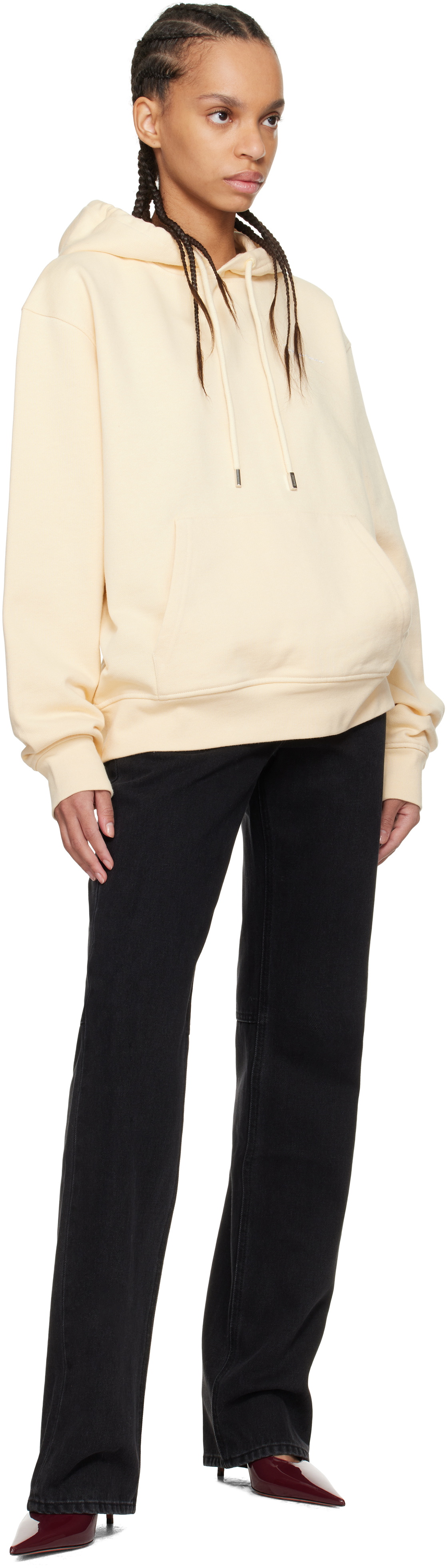 JACQUEMUS Beige 'The embroidered sweatshirt' Hoodie