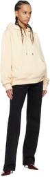 JACQUEMUS Beige 'The embroidered sweatshirt' Hoodie
