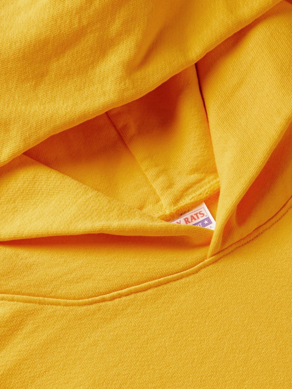 Stray Rats - Logo-Print Cotton-Jersey Hoodie - Yellow
