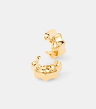 Khaite Julius Medium 18kt gold-plated brass earrings