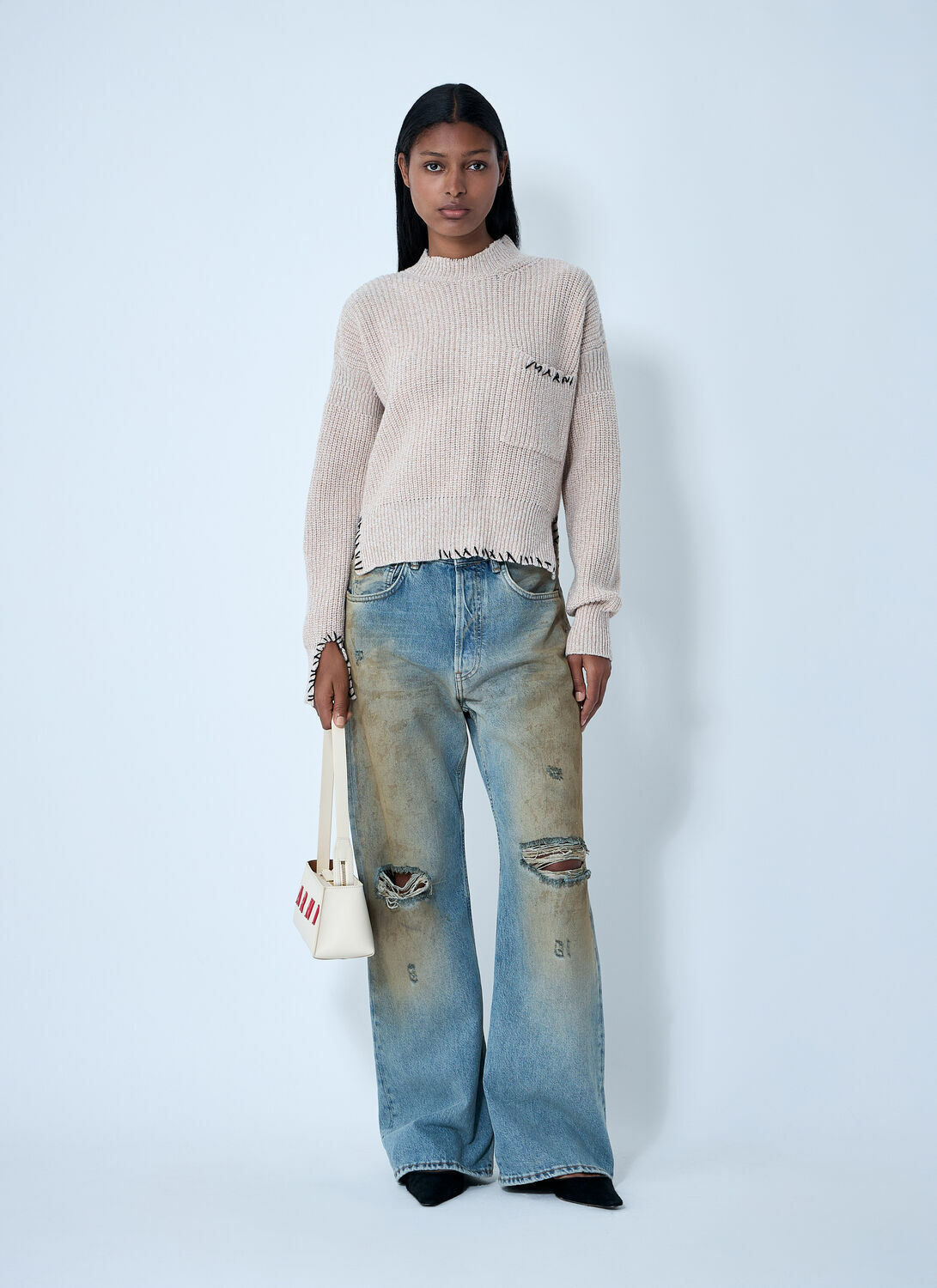 Marni Logo Embroidery Sweater