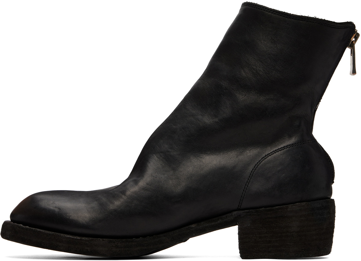 Guidi Black Back Zip Boots