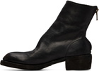 Guidi Black Back Zip Boots