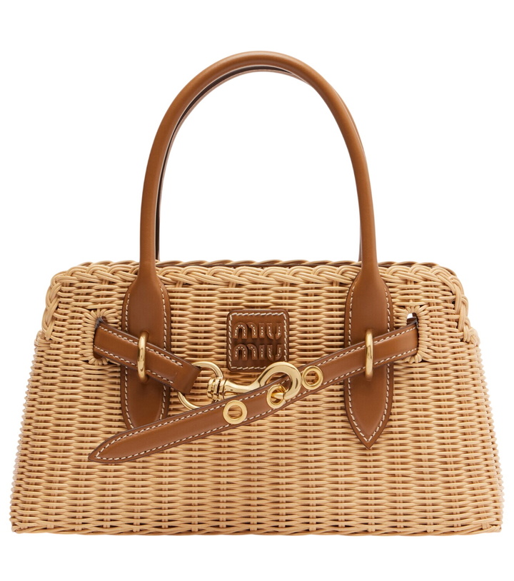 Photo: Miu Miu Aventure wicker top-handle bag