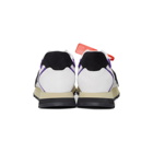 Off-White White and Purple HG Runner Sneakers