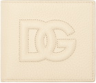 Dolce&Gabbana Beige Logo Bifold Wallet