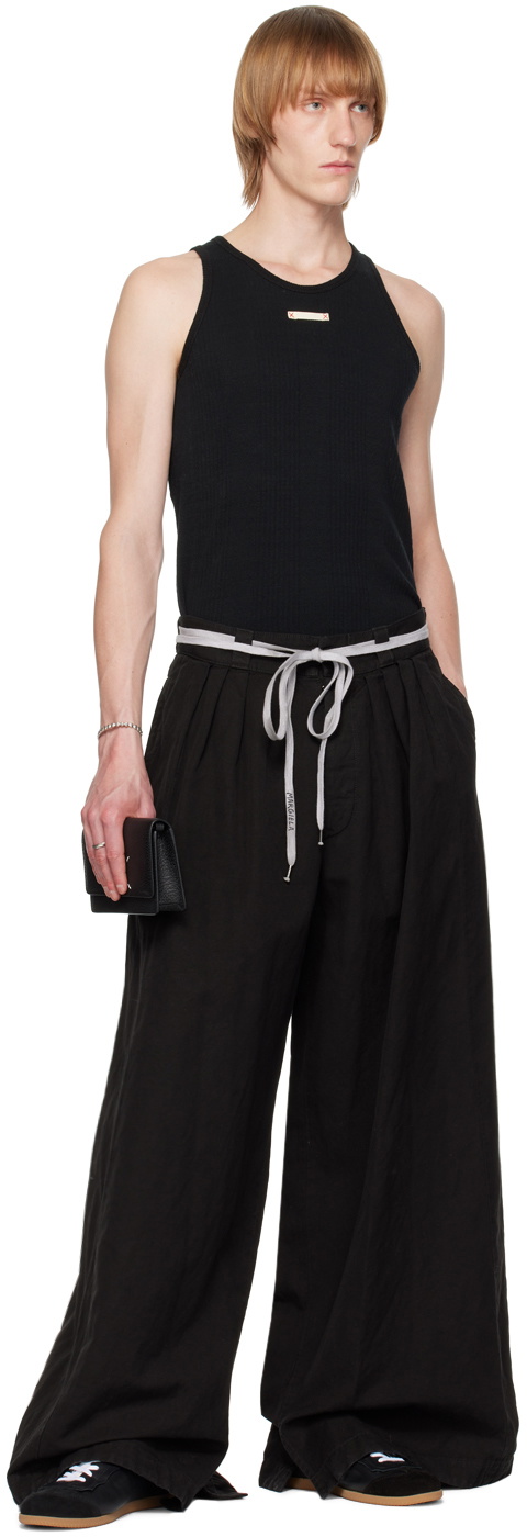 black fancy tank top