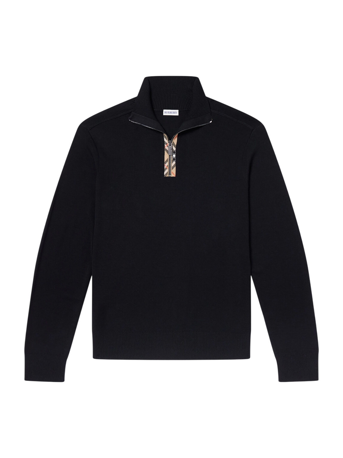 Burberry Checked knit polo sweater Burberry
