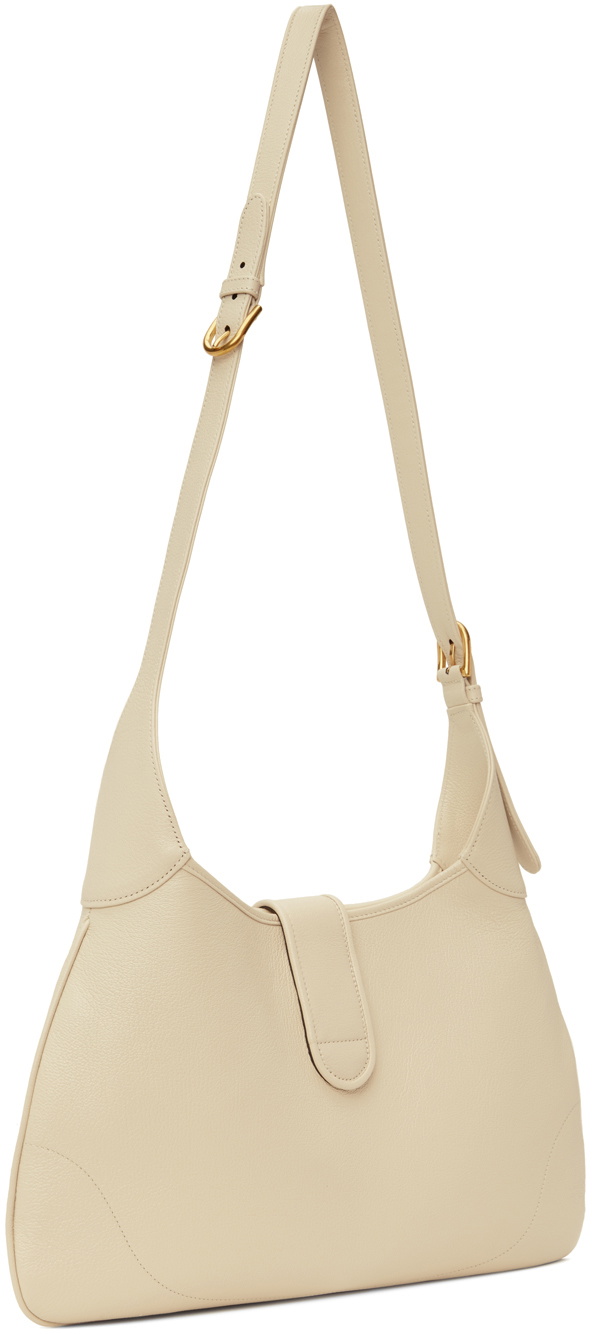 Gucci Aphrodite Shoulder Bag With Double G White in Leather with