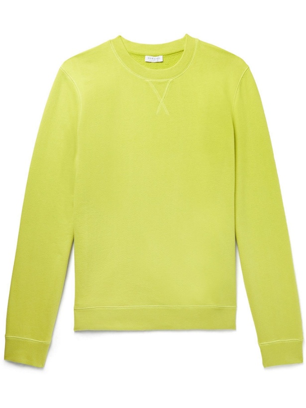 Photo: Sunspel - Cotton-Jersey Sweatshirt - Yellow