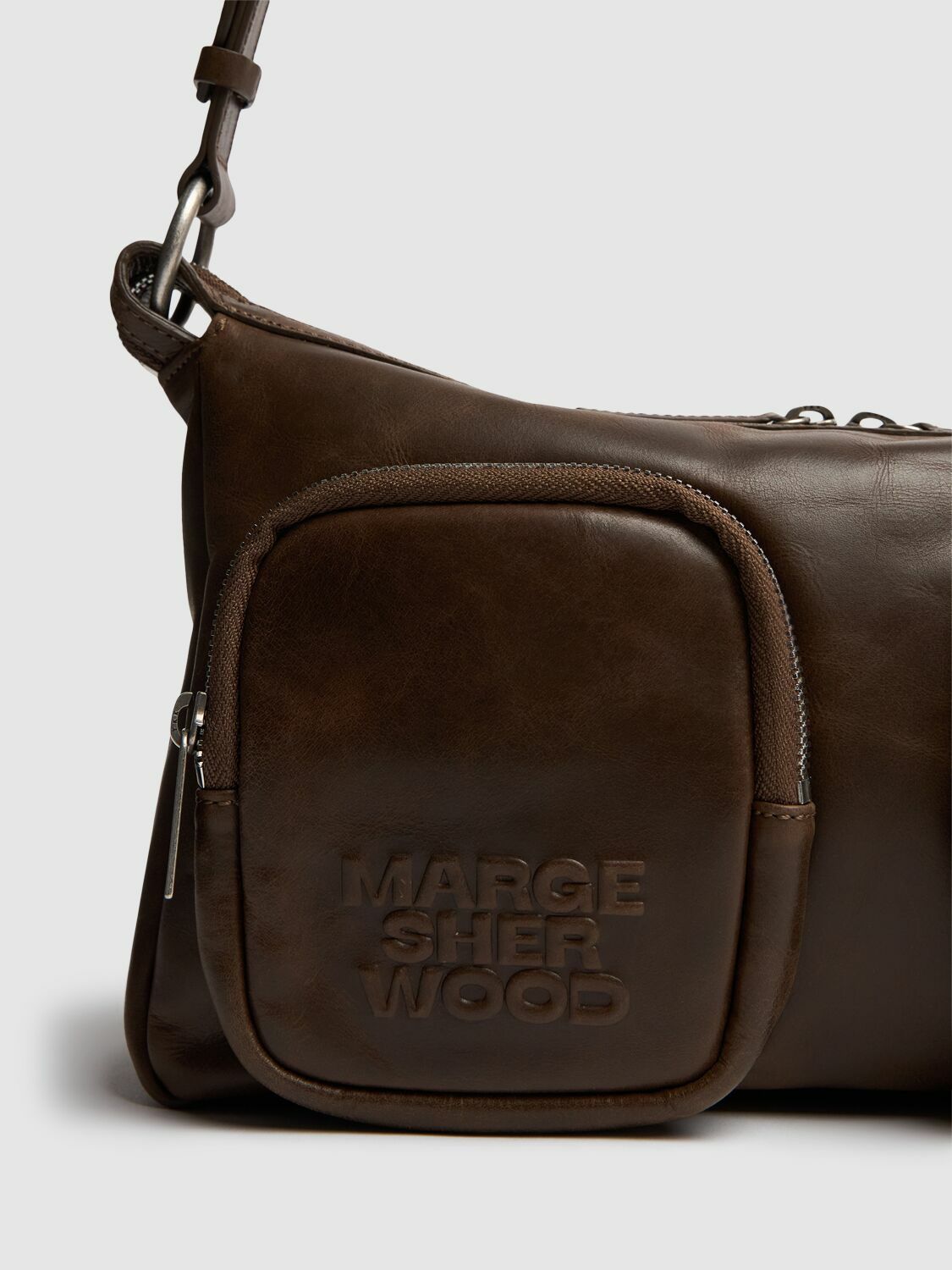 MARGE SHERWOOD Outpocket Hobo Leather Shoulder Bag