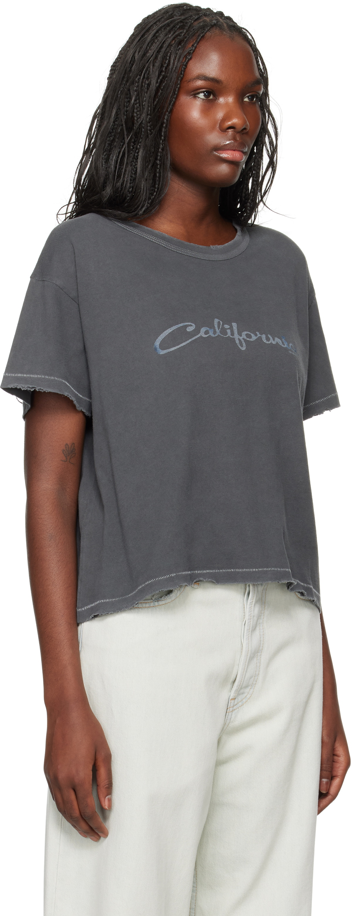 ERL Gray 'California' Signature T-shirt