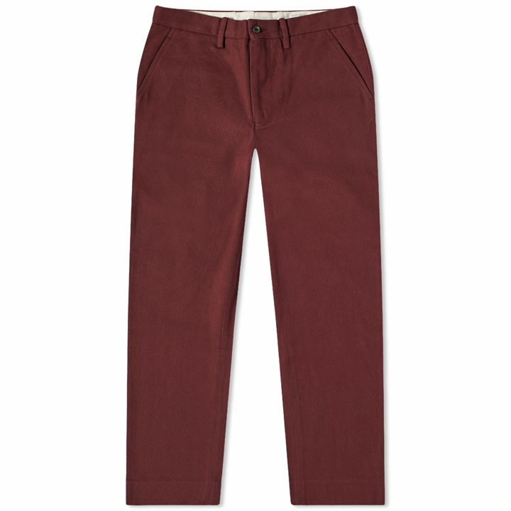 Photo: Bode Men's Standard Trousers in Merlot