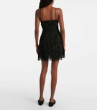 Blumarine Floral lace minidress