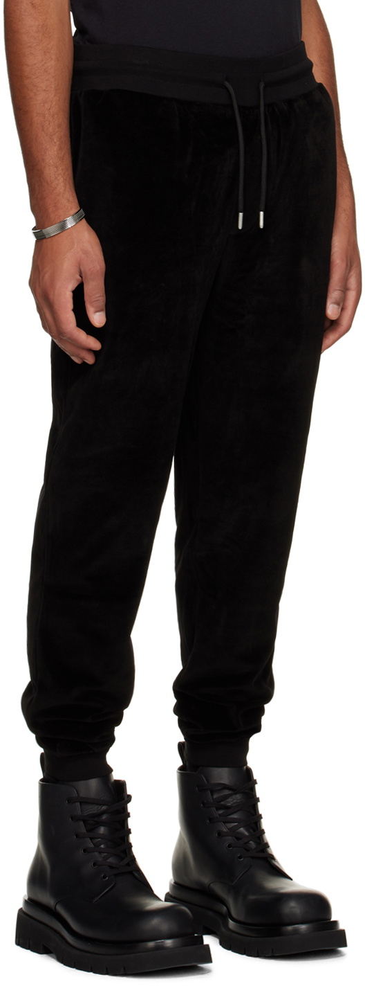 BOSS Black Embroidered Sweatpants