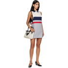 Versace Multicolor Striped Cotton-Jersey Minidress