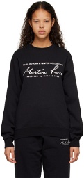 Martine Rose Black Text Sweatshirt