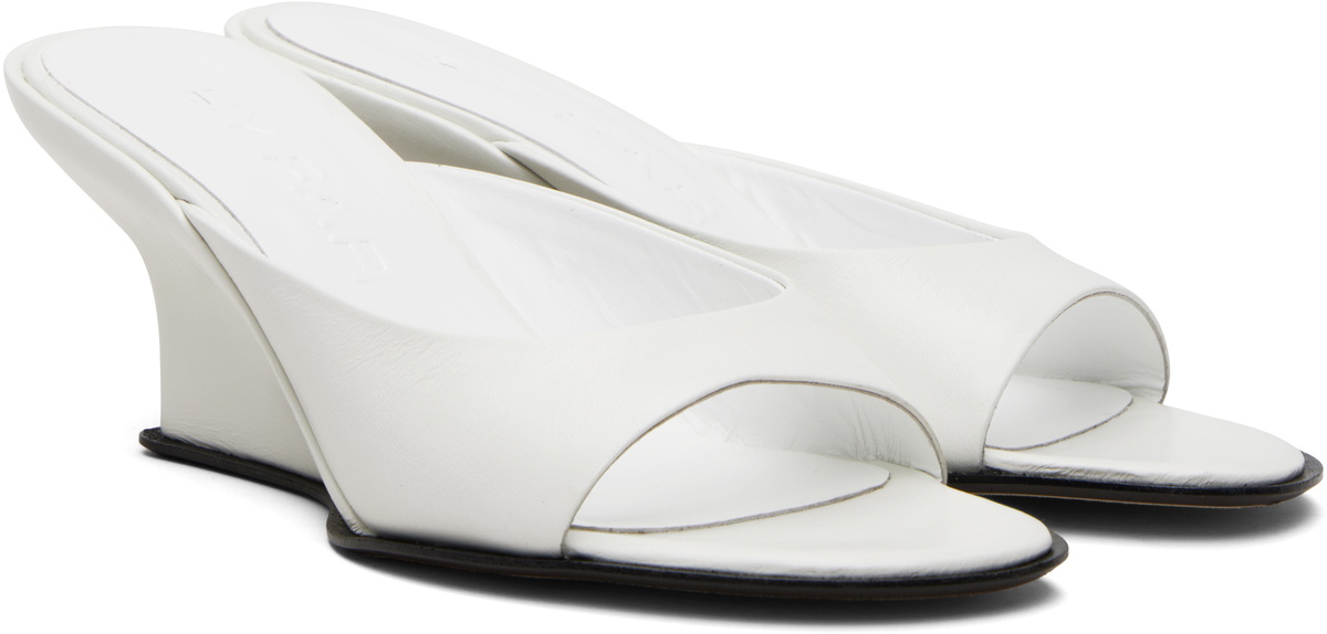 BY FAR White Caroo Heeled Sandals