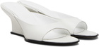 BY FAR White Caroo Heeled Sandals