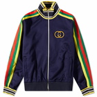 Gucci Men's Interlock GG Track Jacket in Abyss