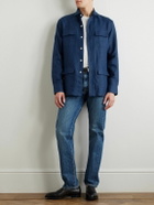 Anderson & Sheppard - Linen Overshirt - Blue