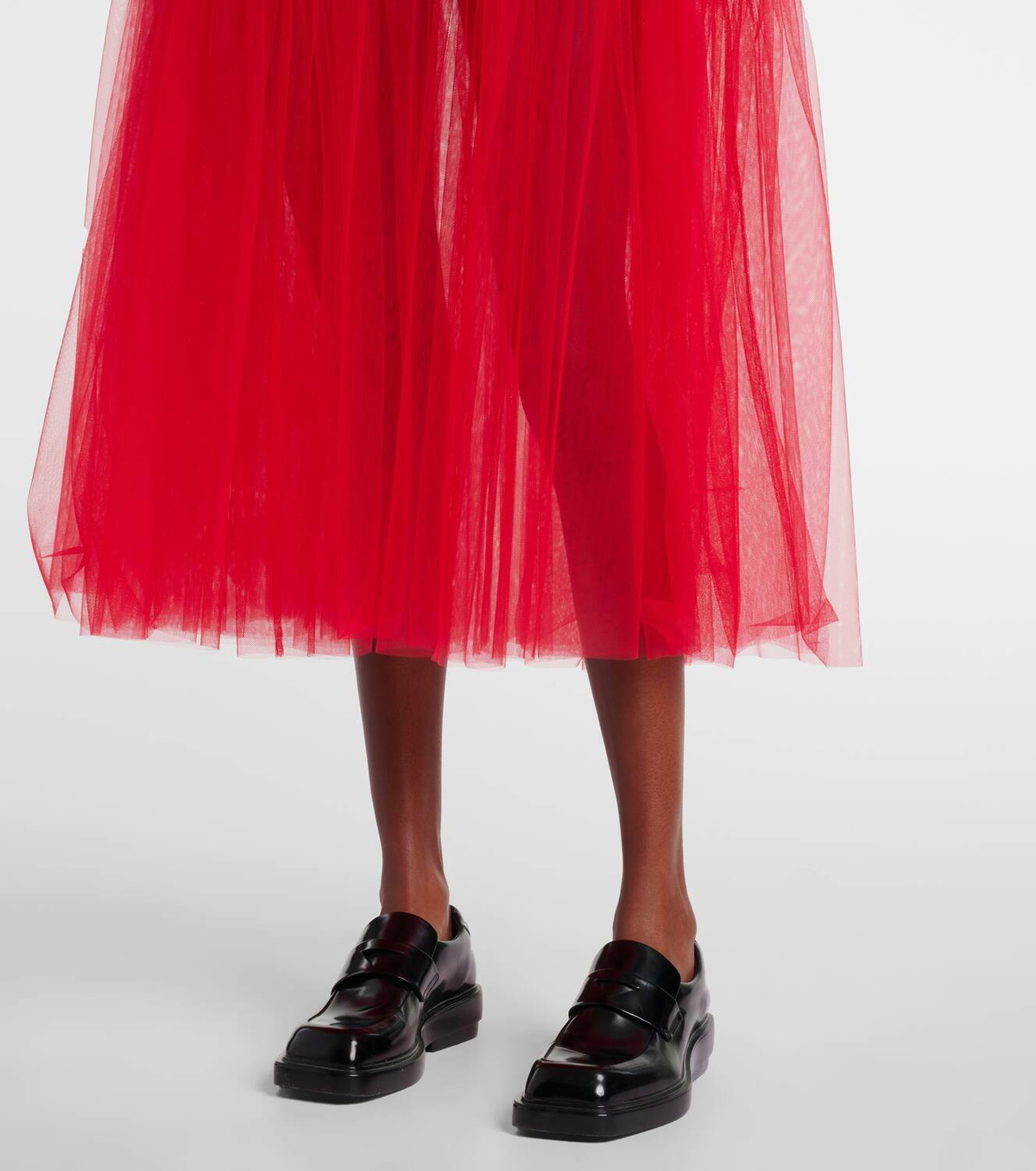 Noir Kei Ninomiya Sheer tulle maxi dress