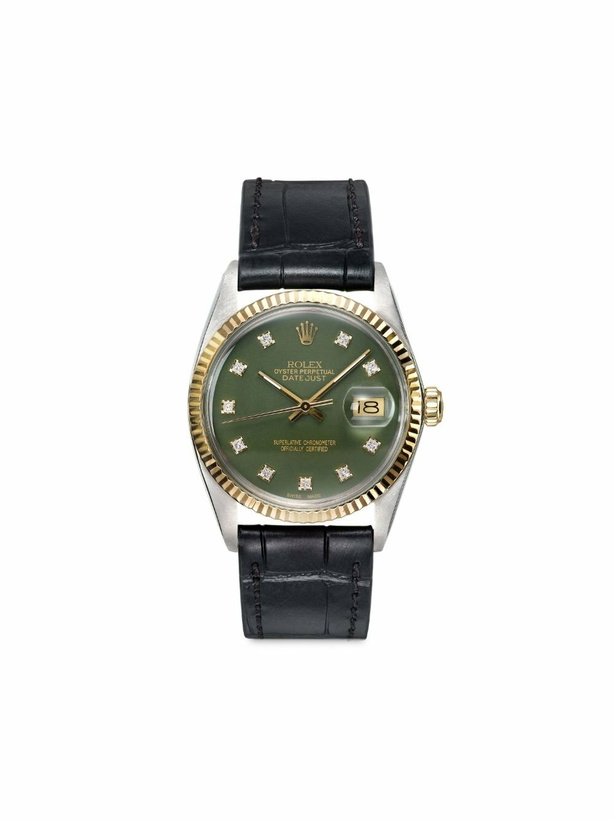 Photo: Lizzie Mandler Fine Jewelry Reworked Vintage Stainless Steel Rolex Datejust Watch