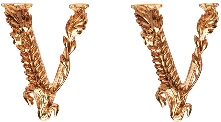 Photo: Versace Rose Gold Virtus Stud Earrings