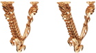 Versace Rose Gold Virtus Stud Earrings