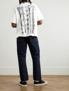 Remi Relief - Belts Printed Cotton-Jersey T-Shirt - White