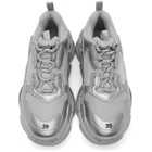 Balenciaga Silver Triple S Sneakers