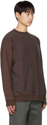 Undercoverism Brown Asymmetric Sweatshirt