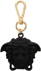 Versace Black 'La Medusa' Keychain