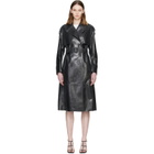 MACKAGE Black CARMELA-SNK Snake Pattern Leather Coat