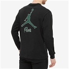 Air Jordan Men's PSG Long Sleeve Graphic T-Shirt in Black