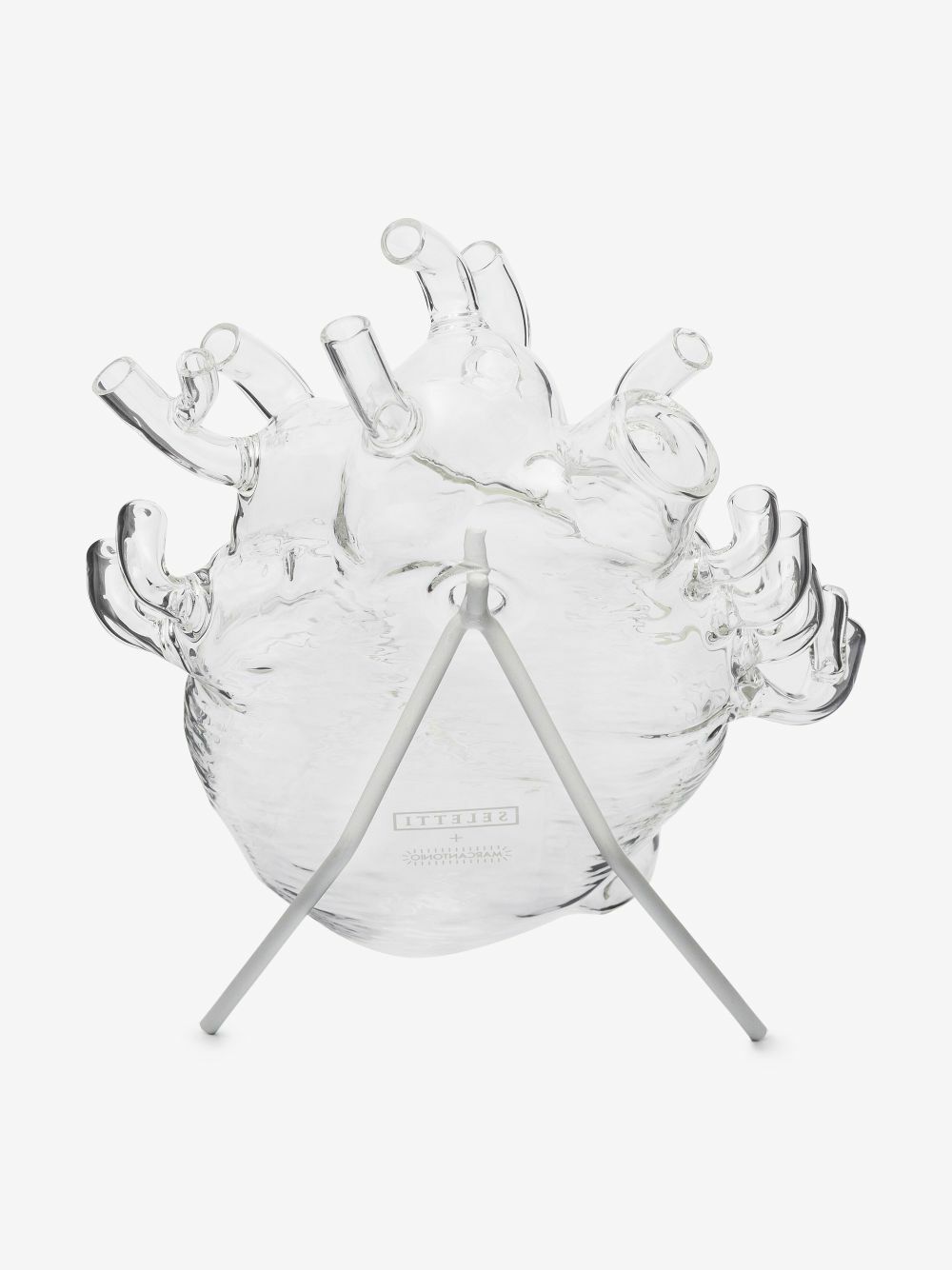 Seletti Clear Love In Bloom Heart Vase