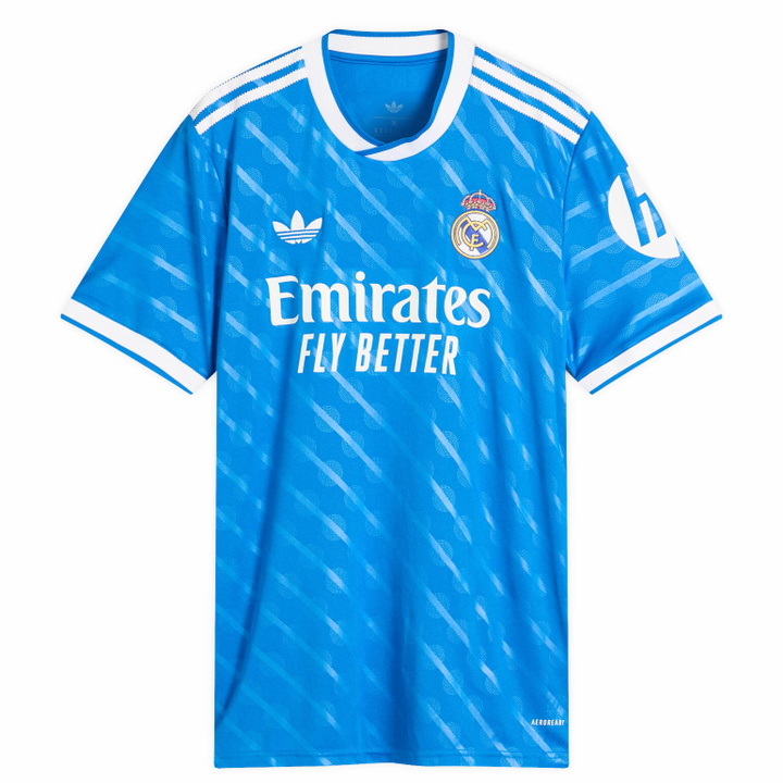 Photo: Adidas Men's Real Madrid 25/26 3rd Jersey Top in Bluebird