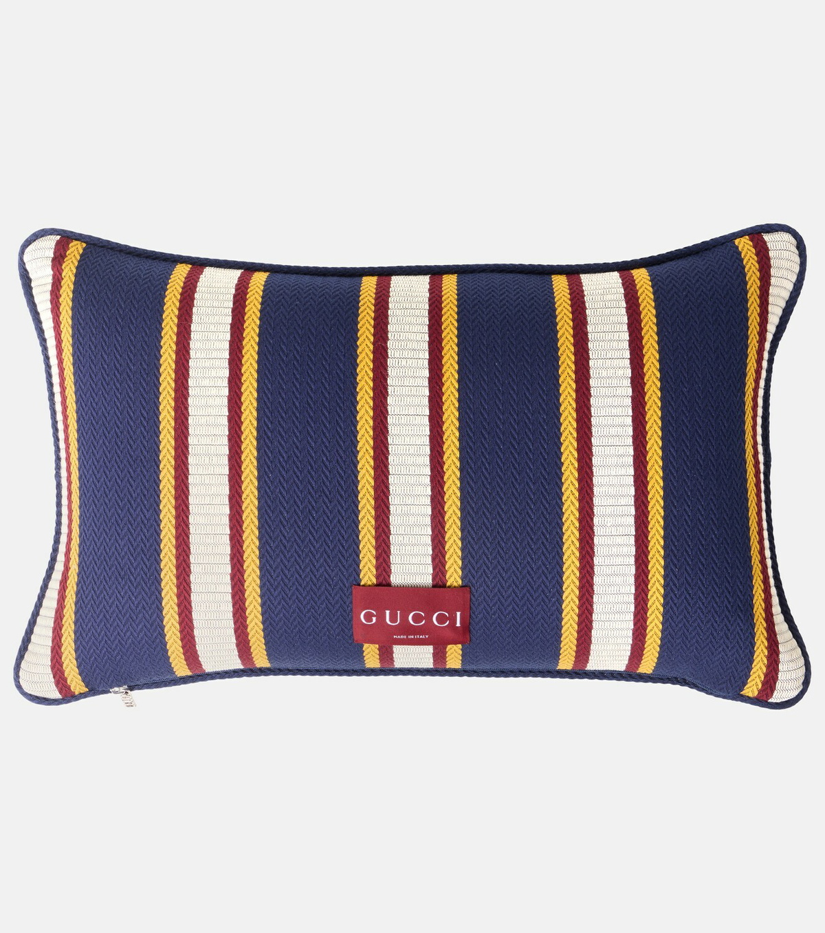 Gucci Logo striped cotton cushion
