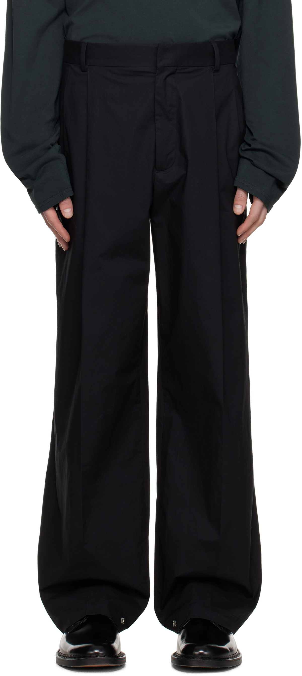 Still Kelly Black Pleated Trousers