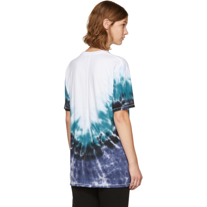 Baja East Multicolor Tie Dye Horses Logo T Shirt Baja East