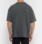 Balenciaga - Oversized Printed Cotton-Jersey T-Shirt - Men - Gray